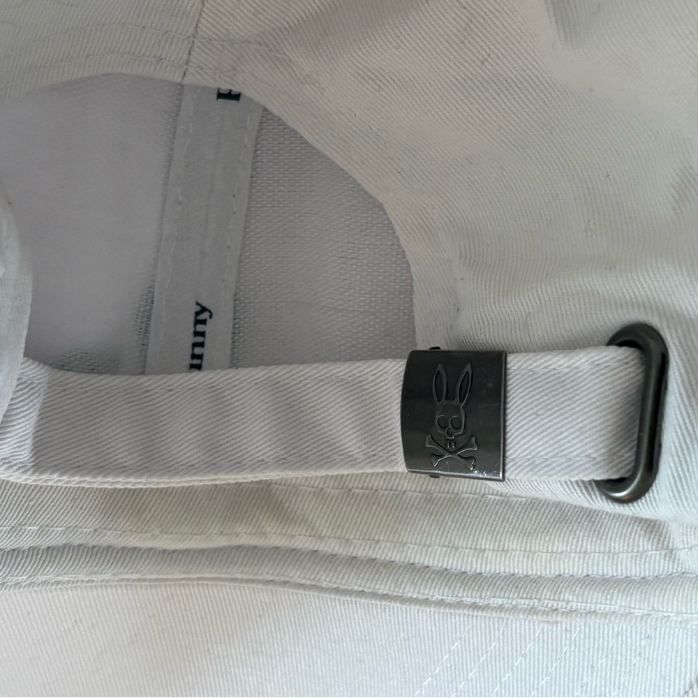 Psycho Bunny White Hat with Green Embroidery - Picture 5 of 6